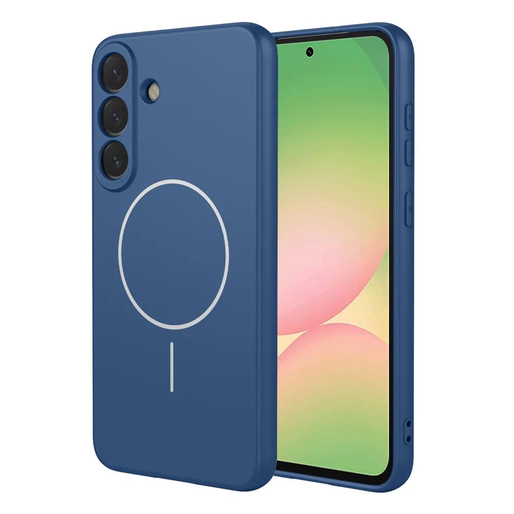 For Samsung Galaxy A57 5G Magnetic Case Anti Drop Soft TPU Phone Back Cover - Blue - 1