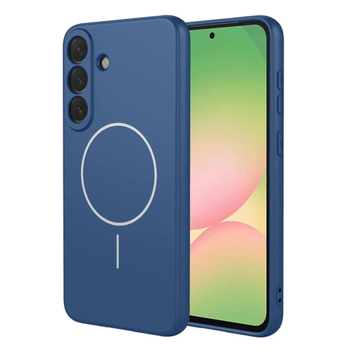 For Samsung Galaxy A57 5G Magnetic Case Anti Drop Soft TPU Phone Back Cover - Blue - 1