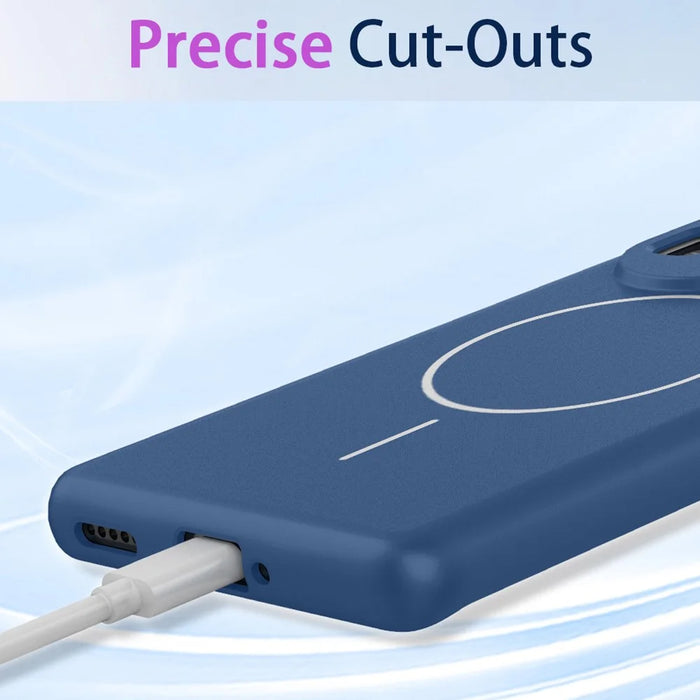 For Samsung Galaxy S26+ Magnetic Case Anti Drop Soft TPU Phone Back Cover - Blue - 5