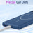 For iPhone 16 Pro Magnetic Case Anti Drop Soft TPU Phone Back Cover Compatible with MagSafe - Blue - 5