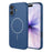For iPhone 17 Magnetic Case Anti Drop Soft TPU Phone Back Cover Compatible with MagSafe - Blue - 1