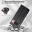 Phone Case For Google Pixel 10  /  10 Pro Wallet Stand Line Splicing TPU PU Leather Phone Cover - Black - 7