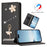 For iPhone 15 Pro Max / iPhone 15 Pro Leather Case RFID Blocking Wallet Stand Rhinestones Ballet Dancer Flip Phone Cover - Black - 7