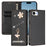 For iPhone 17e / 16e Leather Case RFID Blocking Wallet Stand Rhinestones Ballet Dancer Flip Phone Cover - Black - 2