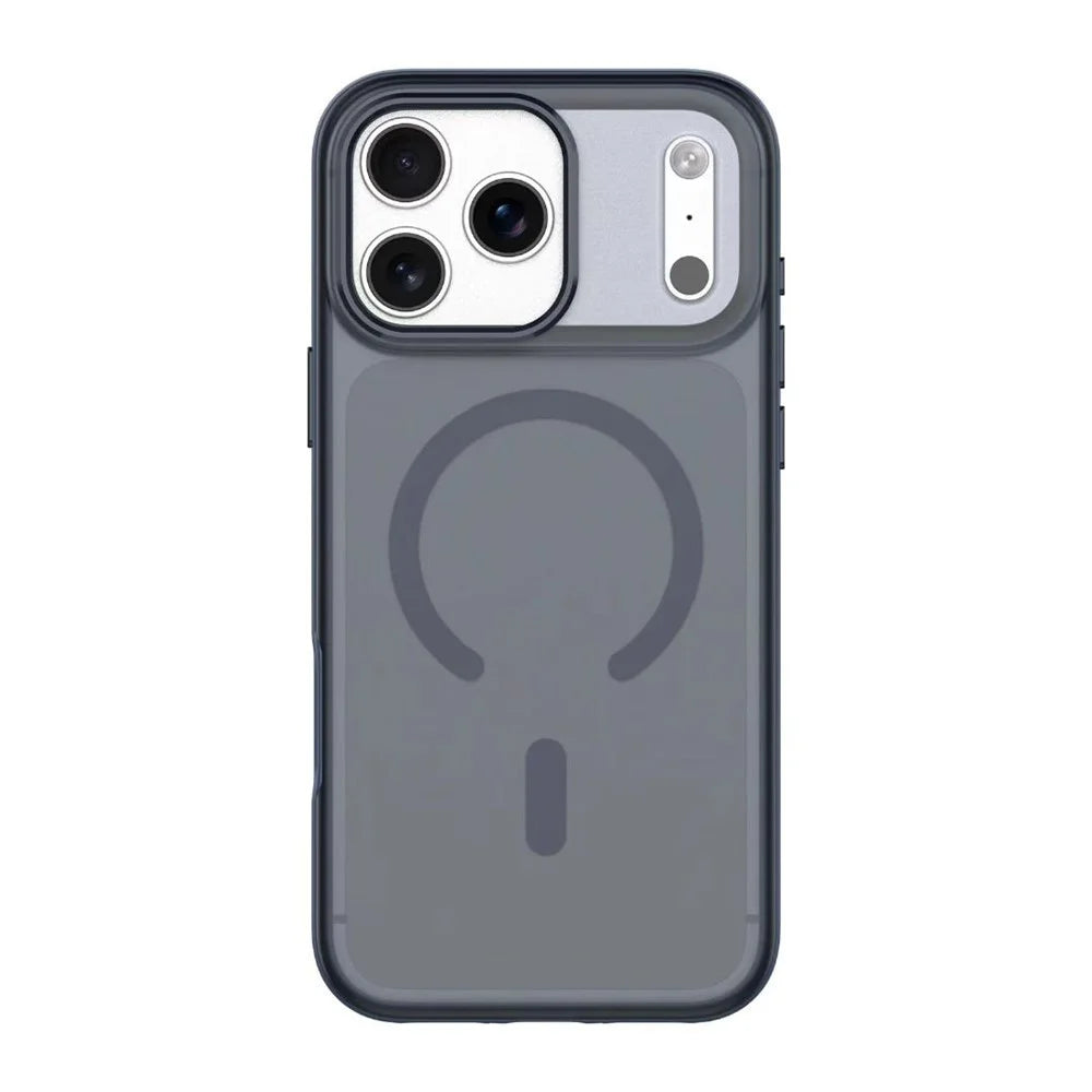 For iPhone 17 Pro Magnetic Case 2.5mm Skin Touch PC TPU Anti-slip Phone Cover Compatible with MagSafe - Dark Blue - 2