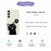 For Samsung Galaxy S26+ Case Love Black Cat Pattern Printing Straight Edge TPU Phone Back Cover - Beige - 2