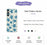 For Samsung Galaxy A57 5G Case Blue Turtle Pattern Printing Straight Edge TPU Phone Back Cover - Beige - 2