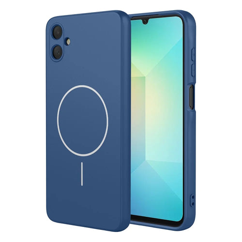 For Samsung Galaxy A06 4G Magnetic Case Anti Drop Soft TPU Phone Back Cover - Blue - 1