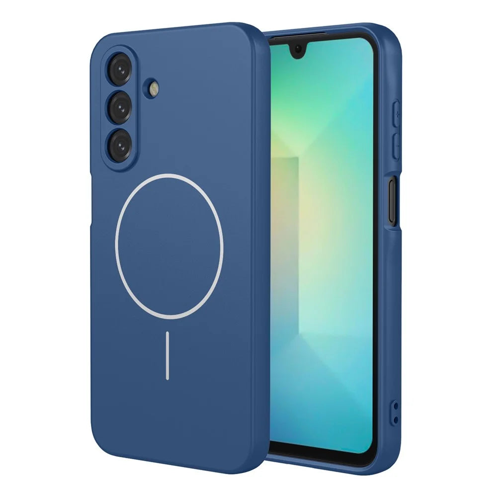 For Samsung Galaxy A26 5G Magnetic Case Anti Drop Soft TPU Phone Back Cover - Blue - 1