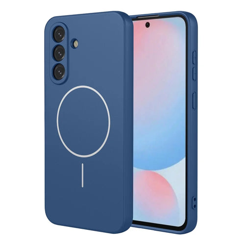 For Samsung Galaxy A56 5G Magnetic Case Anti Drop Soft TPU Phone Back Cover - Blue - 1