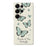 For Samsung Galaxy S26 Ultra Case Green Butterfly Pattern Printing Straight Edge TPU Phone Back Cover - Beige - 1