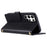 For Samsung Galaxy S26 Ultra Case Wallet Rhombus Grid PU Leather Phone Cover with Shoulder Strap  /  Wrist Strap - Black - 3