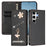 For Samsung Galaxy S25 Ultra Leather Case RFID Blocking Wallet Stand Rhinestones Ballet Dancer Flip Phone Cover - Black - 2