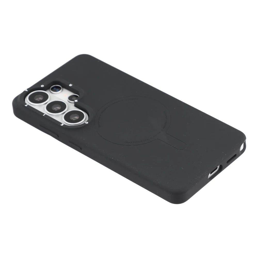 YOUNGKIT Morandi Series For Samsung Galaxy S26 Ultra Magnetic Case Liquid Silicone PC Phone Cover - Black - 4