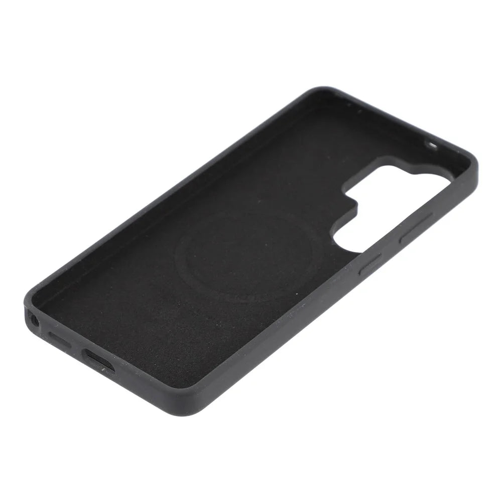YOUNGKIT Morandi Series For Samsung Galaxy S26 Ultra Magnetic Case Liquid Silicone PC Phone Cover - Black - 6