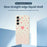 For Samsung Galaxy S26+ Case Pink Love Pattern Printing Straight Edge TPU Phone Back Cover - Beige - 3