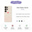 For Samsung Galaxy S26 Ultra Case Pink Love Pattern Printing Straight Edge TPU Phone Back Cover - Beige - 2