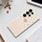 For Samsung Galaxy S26 Ultra Case Pink Love Pattern Printing Straight Edge TPU Phone Back Cover - Beige - 7