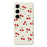 For Samsung Galaxy S26 Case Cherry Pattern Printing Straight Edge TPU Phone Back Cover - Beige - 1