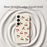 For Samsung Galaxy S26 Case Cherry Pattern Printing Straight Edge TPU Phone Back Cover - Beige - 3