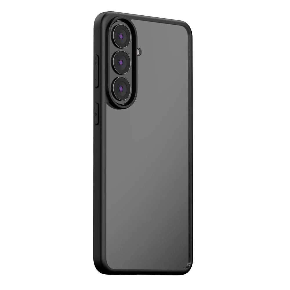 For Samsung Galaxy S26+ Case Shockproof Slim Hard PC+Soft TPU Phone Cover - Black - 1