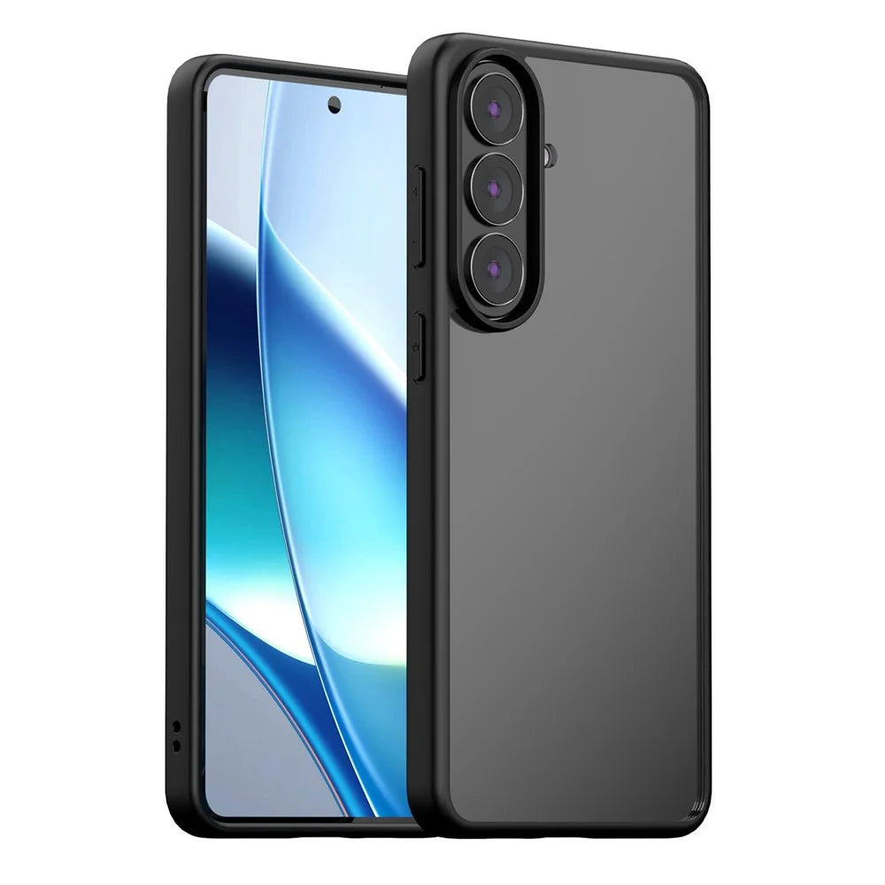 For Samsung Galaxy S26+ Case Shockproof Slim Hard PC+Soft TPU Phone Cover - Black - 2