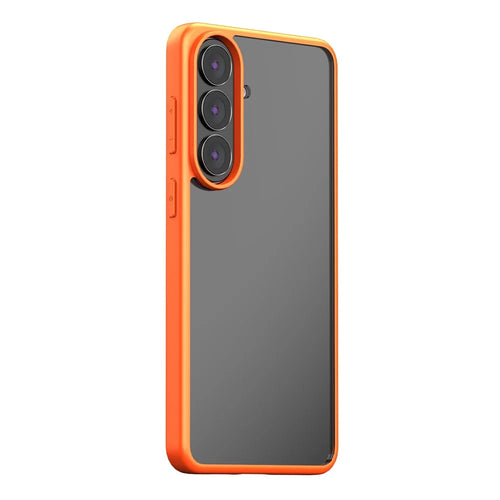 For Samsung Galaxy S26 Case Shockproof Slim Hard PC+Soft TPU Phone Cover - Orange - 1