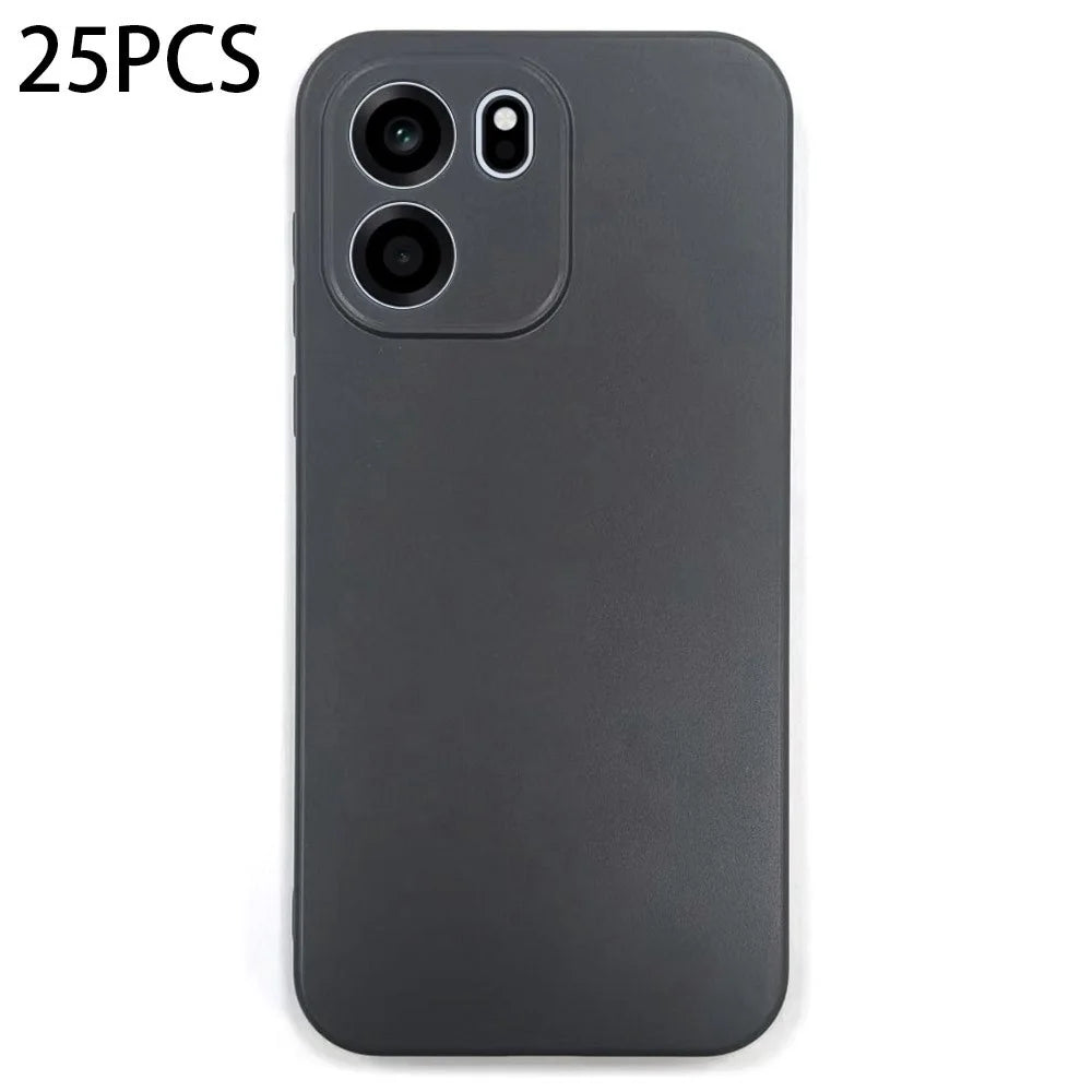 25Pcs For OnePlus Nord CE6 5G / Turbo 6V 5G Case 1.2mm TPU Matte Phone Cover - Black - 1