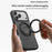 For iPhone 17 Pro Max Magnetic Case TPU PC Rotating Kickstand Phone Cover Compatible with MagSafe - Orange - 5