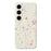 For Samsung Galaxy A57 5G Case Flower Pattern Printing Straight Edge TPU Phone Back Cover - Beige - 1