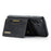 DG.MING M2 Series for Samsung Galaxy A37 5G Magnetic Case PU + PC + TPU Phone Cover Detachable Wallet Kickstand - Black - 5