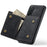 DG.MING M1 Series for Samsung Galaxy A37 5G Phone Case PU + TPU + PC Back Cover with Magnetic Tri-Fold Wallet Kickstand - Black - 2