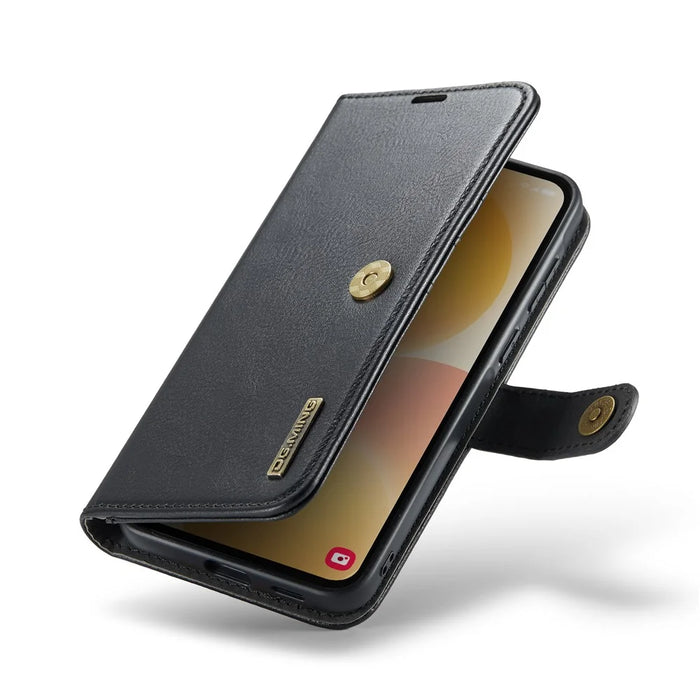 DG.MING for Samsung Galaxy A57 5G Leather Wallet Case Detachable 2 in 1 Split Leather Phone Cover - Black - 4