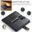 DG.MING for Samsung Galaxy A57 5G Leather Wallet Case Detachable 2 in 1 Split Leather Phone Cover - Black - 5
