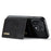 DG.MING M1 Series for OnePlus 15 5G Phone Case PU + TPU + PC Back Cover with Magnetic Tri-Fold Wallet Kickstand - Black - 5