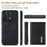DG.MING M1 Series for OnePlus 15 5G Phone Case PU + TPU + PC Back Cover with Magnetic Tri-Fold Wallet Kickstand - Black - 6