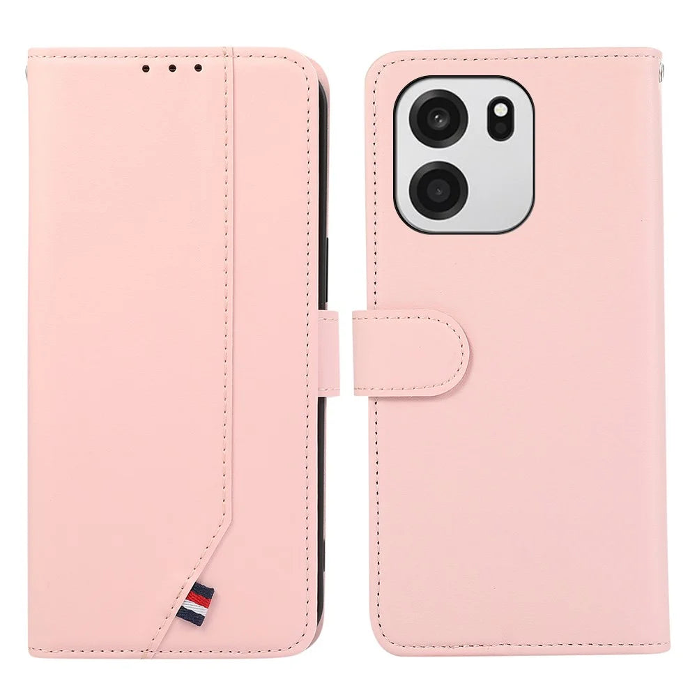 For OnePlus Nord CE6 5G / Nord 6 5G / Turbo 6V 5G / Turbo 6 5G Case RFID Blocking Flip Leather Phone Cover - Pink - 1