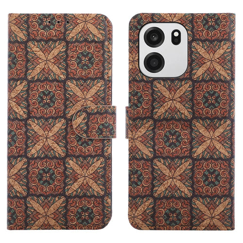 For OnePlus Nord CE6 5G / Nord 6 5G / Turbo 6V 5G / Turbo 6 5G Leather Wallet Case Bohemian-style TPU PU Phone Cover with Stand - Hearts - 1