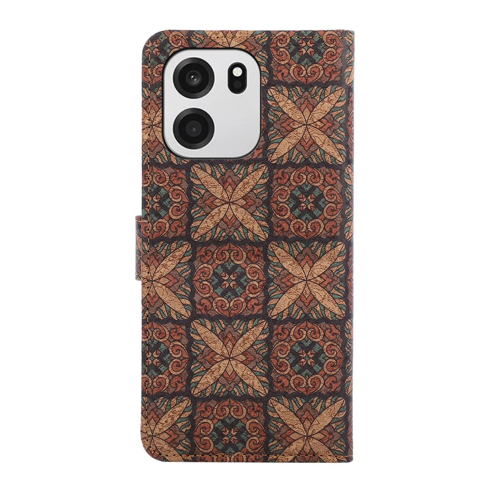 For OnePlus Nord CE6 5G / Nord 6 5G / Turbo 6V 5G / Turbo 6 5G Leather Wallet Case Bohemian-style TPU PU Phone Cover with Stand - Hearts - 7