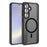 For Samsung Galaxy S26+ Magnetic Case Skin-Touch PC + TPU Matte Back Cover - Black - 1