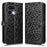 For Realme 16 Pro 5G Wallet Case Dot Pattern Imprint PU Leather Phone Cover with Wrist Strap - Black - 1