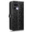 For Realme 16 Pro 5G Wallet Case Dot Pattern Imprint PU Leather Phone Cover with Wrist Strap - Black - 6