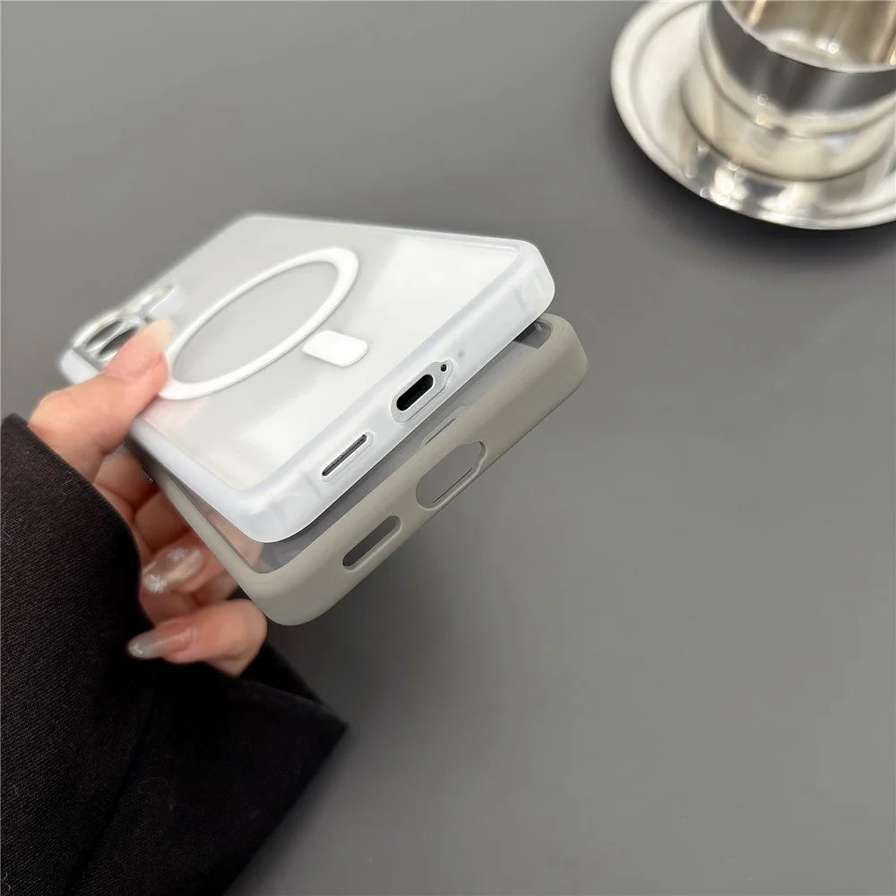 For Samsung Galaxy S26 Magnetic Case Anti-Drop TPU + PC Phone Cover - White - 7