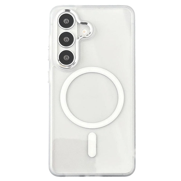 For Samsung Galaxy S26+ Magnetic Case Anti-Drop TPU + PC Phone Cover - White - 1
