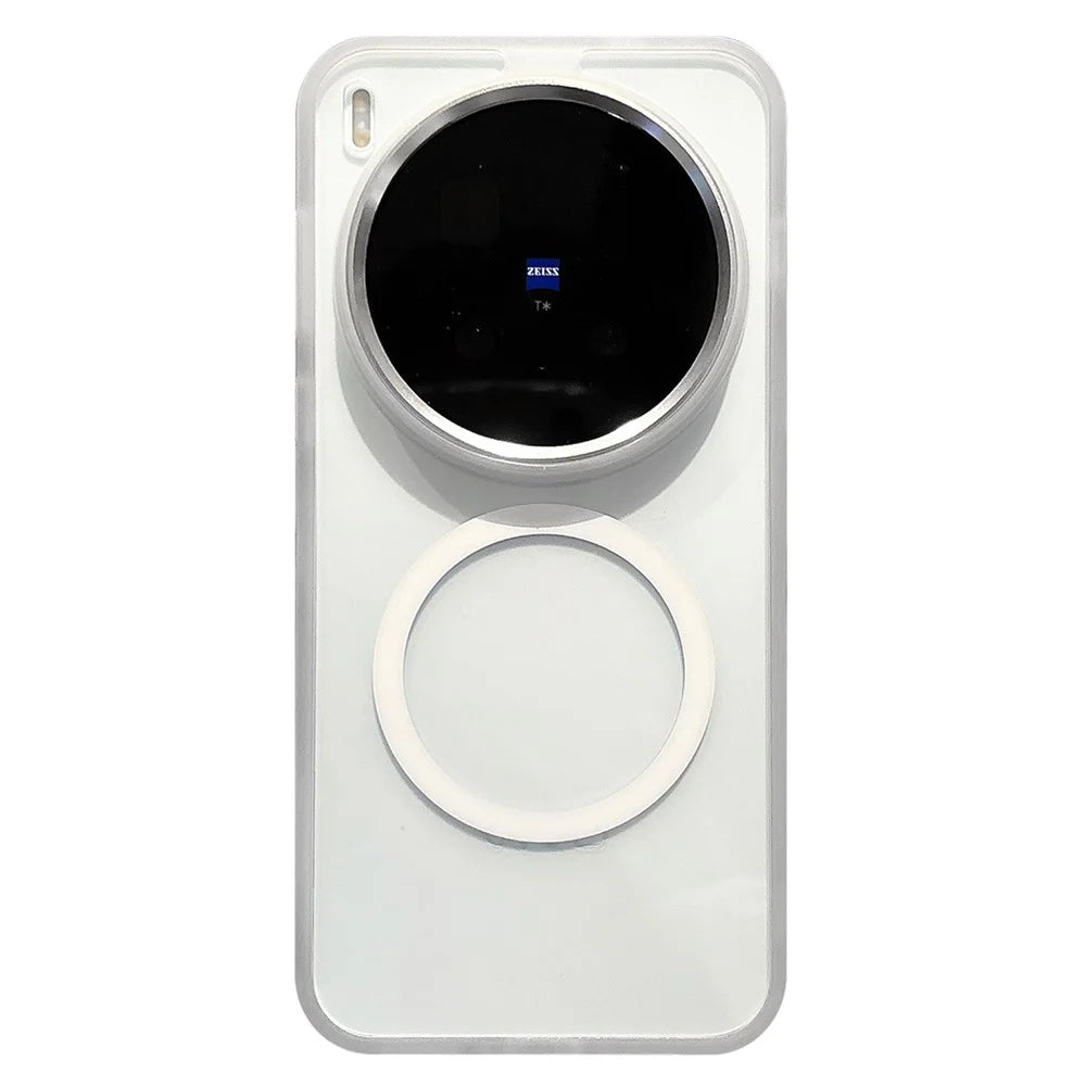 For vivo X300 5G Magnetic Case Anti-Drop TPU + PC Phone Cover - White - 1
