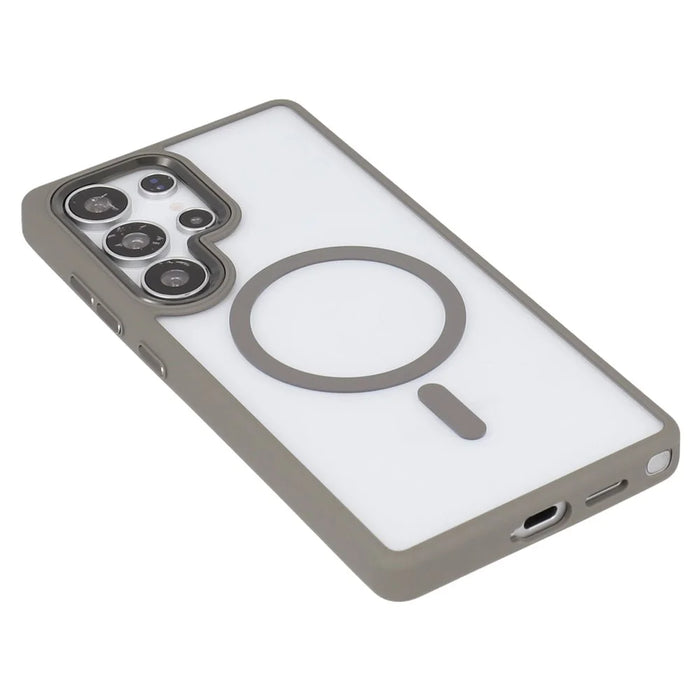 For Samsung Galaxy S26 Ultra Magnetic Case Anti-Drop TPU + PC Phone Cover - Grey - 5