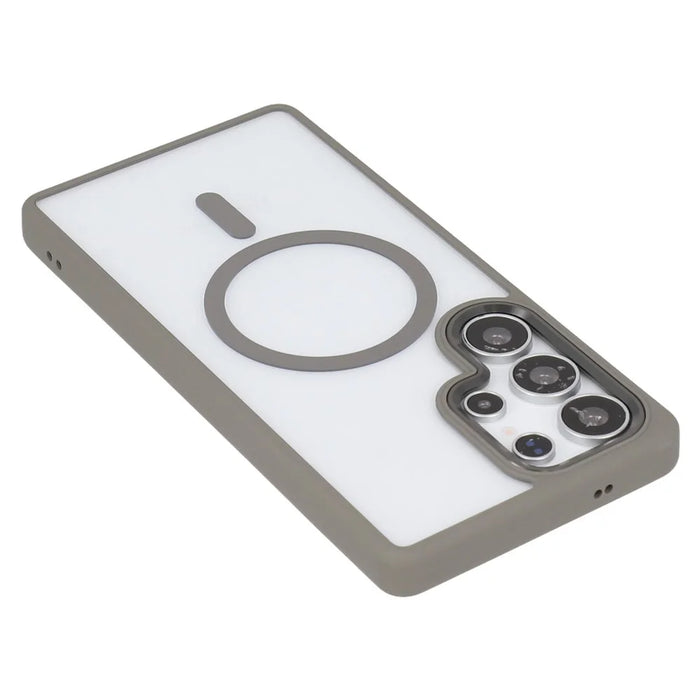 For Samsung Galaxy S26 Ultra Magnetic Case Anti-Drop TPU + PC Phone Cover - Grey - 6