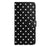 For iPhone 13 Pro Max Leather Case Polka Dot Pattern Wallet Stand Folio Phone Cover - Black - 2