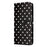 For Samsung Galaxy A05s 4G Leather Case Polka Dot Pattern Wallet Stand Folio Phone Cover - Black - 4