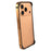 For iPhone 17 Pro Bumper Case Aluminum Alloy TPU Anti-drop Protective Frame Phone Cover - Orange - 1